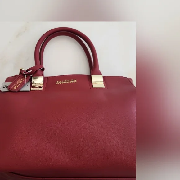 Reaction Kenneth Cole Bold Red Satchel - Picture 8 of 10